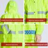 Reflective Oxford Cloth Raincoat Set for Traffic and Sanitation Workers