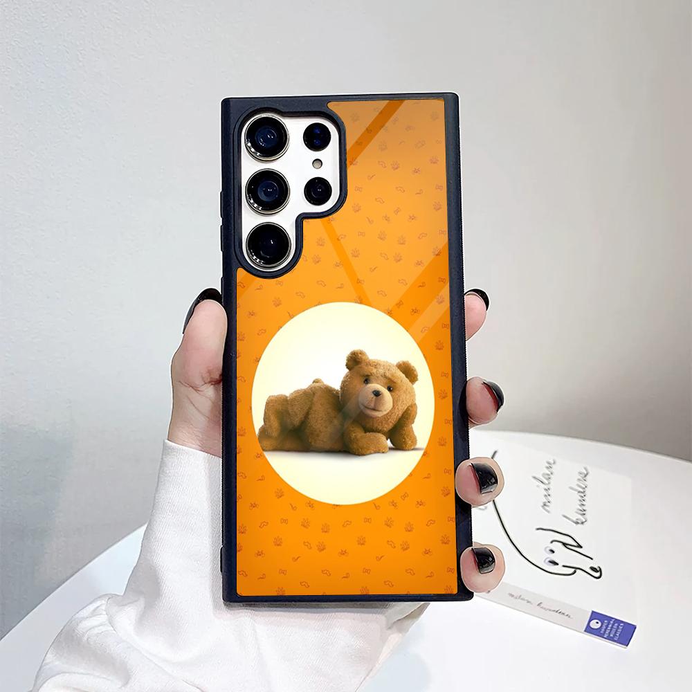 Funny ted bear Phone Case For Samsung Galaxy S26 S25 S24 S23 S22 S21 S20 FE Edge Pro Plus Ultra PC+TPU Cover