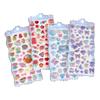 Cartoon 3D Embossed Waterproof Stickers for Children's Creative Journaling
