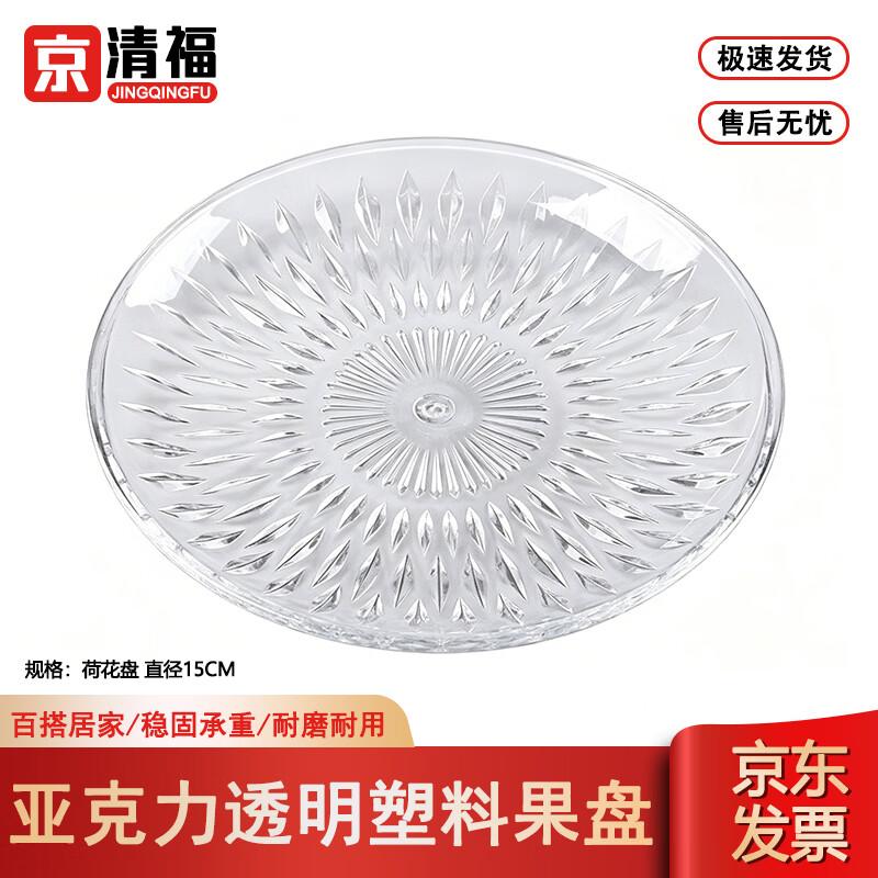 Jingqingfu Acrylic Transparent Serving Plate