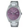 Analog Quartz Lavender Purple Sunray Dial with Stainless Steel Bracelet Bracelet Men's (38.5mm) MTP-1302PD-6AVEF,