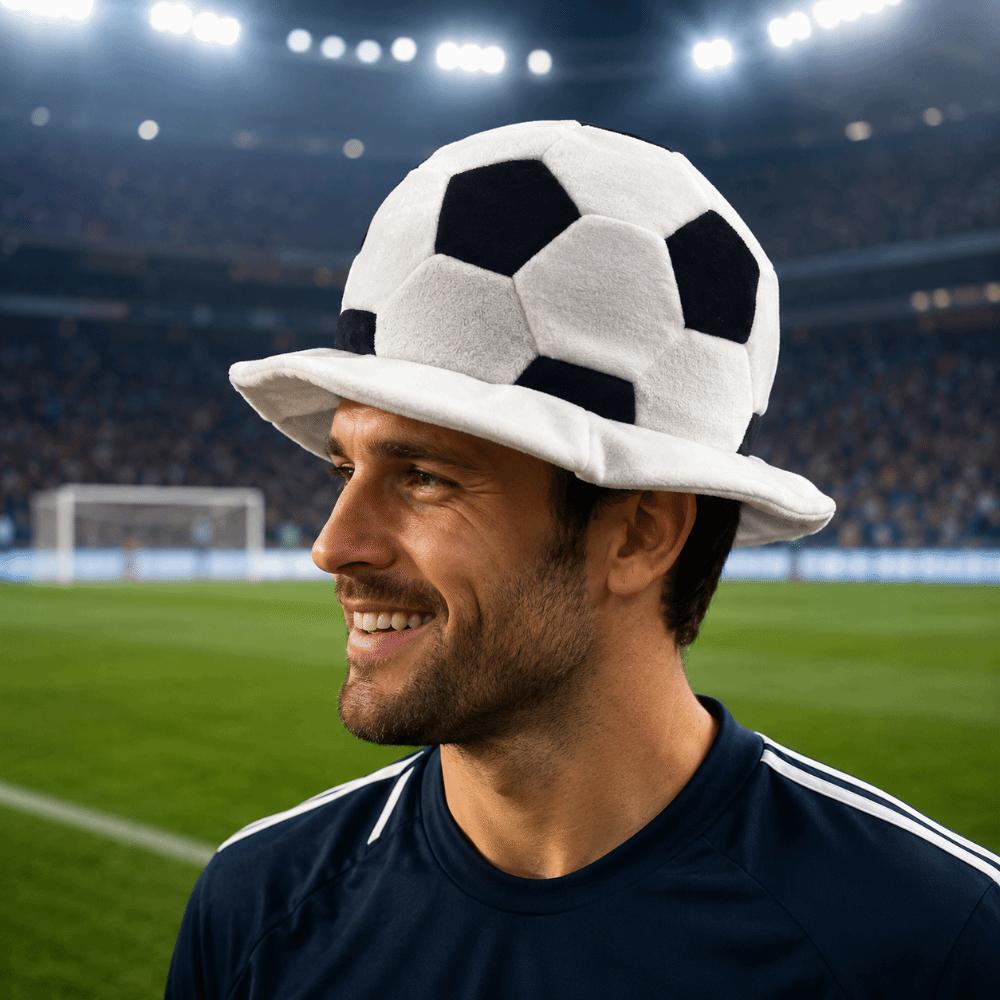 Soft Soccer Head Cover Comfortable Halloween Cap Cartoon Football Headgear  Sports Fans