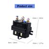 Universals 12V 250A Winch Remote Contactor Winch Relays Kits Practical Winch Control Solenoid Relays Control Box