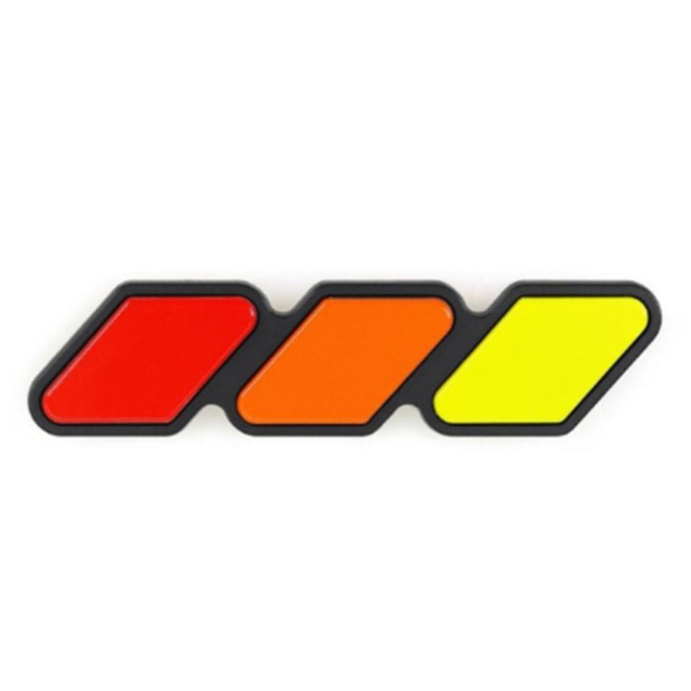 Tri-color 3 Grille Badge Emblem For 2018-2021 Toyota Tacoma TRD 4Runner Tundra