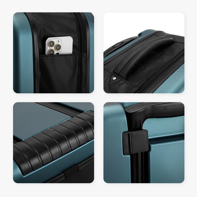 Folding Trolley Bag 20 "24" Luggage Case For Business Travel Lightweight Foldable School Suitcase Fashion Trunk Chrismas Gift