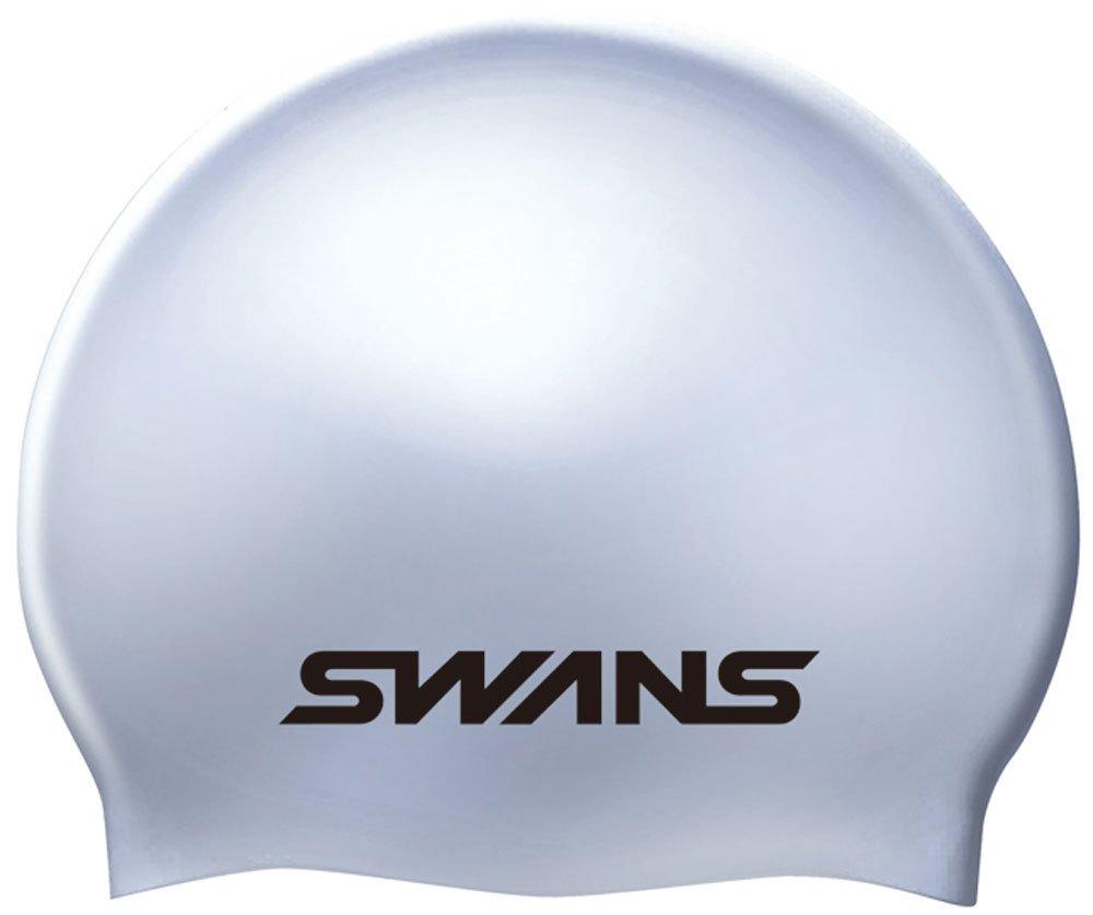 SWANS Swim Cap Swim Cap Silicone Cap SA7 Silver (SIL) free