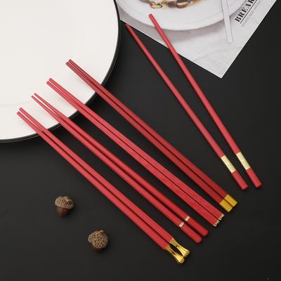 5 Paia Bacchette Cinesi Giapponesi Bacchette per Sushi Bacchette Coreane Riutilizzabili in Lega Strumenti Accessori per Stoviglie da Cucina