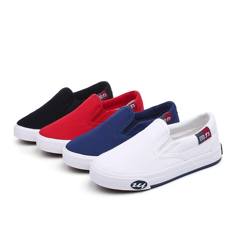 New Arrival Children's Shoes Canvas Shoes Children's Sports Shoes Boys and Girls Student Shoes Slip-on Sneakers