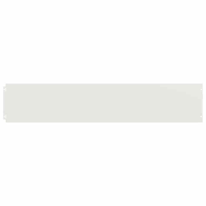 VidaXL Bordures de pelouse 10 pcs blanc 20x103 cm acier laminé à froid, bordure de jardin, bordure de lit de jardin, bordure 860155