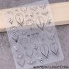 Heart-shaped Luxury Necklace Design Nail Stickers