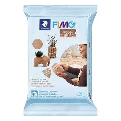 Massa de modelar - FIMO - FIMOair efeito madeira - Castanho - 350g - Autodurável