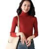New 2023 Women's Slim Fit Turtleneck Sweater - Imitation Wool, Solid Color, Knit Stretch, Perfect for Autumn and Winter.