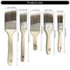 Paint Brushes 5Pcs Flat and Angled, Paint Brush for All Latex and Oil Paints & Stain Interior & Exterior Use