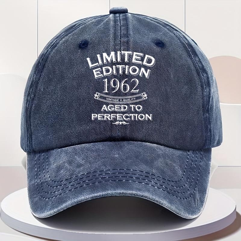 UnisexS Vintage  Limited Edition Baseball  Soft Breathable Adjustable Snapback Hat with Limited Edition  Text Vintage 1pc