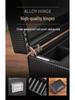 Carbon Fiber PU Double Layer Watch & Jewelry Storage Box - Holds 6 Watches & Cufflinks