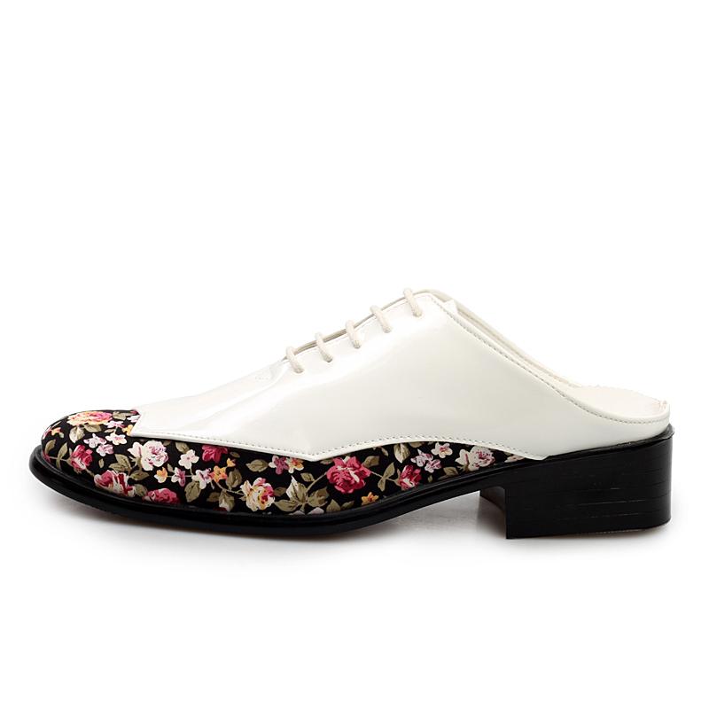 Fashion 2024 British style Green Men's Casual Leather Shoes Fashion Print Formal Oxford Shoes For Men Designer High Heel Dress Shoes Men