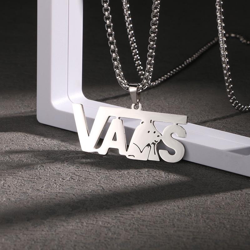 Men's Titanium Steel Hip Hop Pendant Necklace - Trendy, Non-fading Street Style
