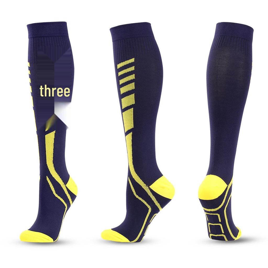 Unisex Multicolor Outdoor Compression Socks for Running – Long Tube Design