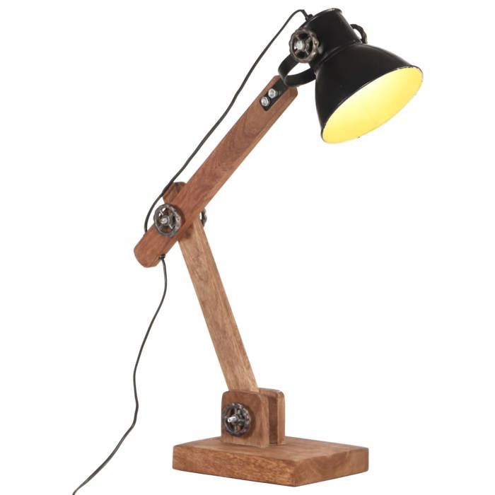 VidaXL Industrial Desk Lamp Office Light Reading Lamp Bedside Lamp Night Light Home Interior Black 320553