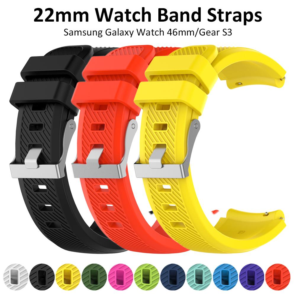 Classic 22mm Silicone Watch Strap for Fossil Gen 5/Men's Gen 4/Women Gen 4 & Asus Zenwatch 2 & Garmin Vivoactive 4 Bands Quick Release