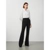 LANGZI Slim Fit Flare Casual Trousers