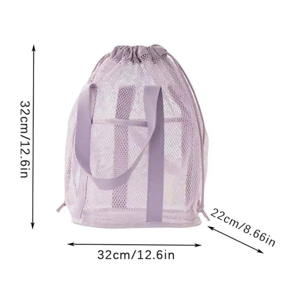 Bundle Pocket Clothes Storage Bag Handbag Hanging Shower Organizer Mesh Toiletry Bag  Organizer