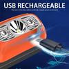 Sports Headlamp USB Rechargeable Hands-free Flashlight with Bright Beam Automatic Switch in 3 Modes, Camping, Fishing, and Emergency Situations