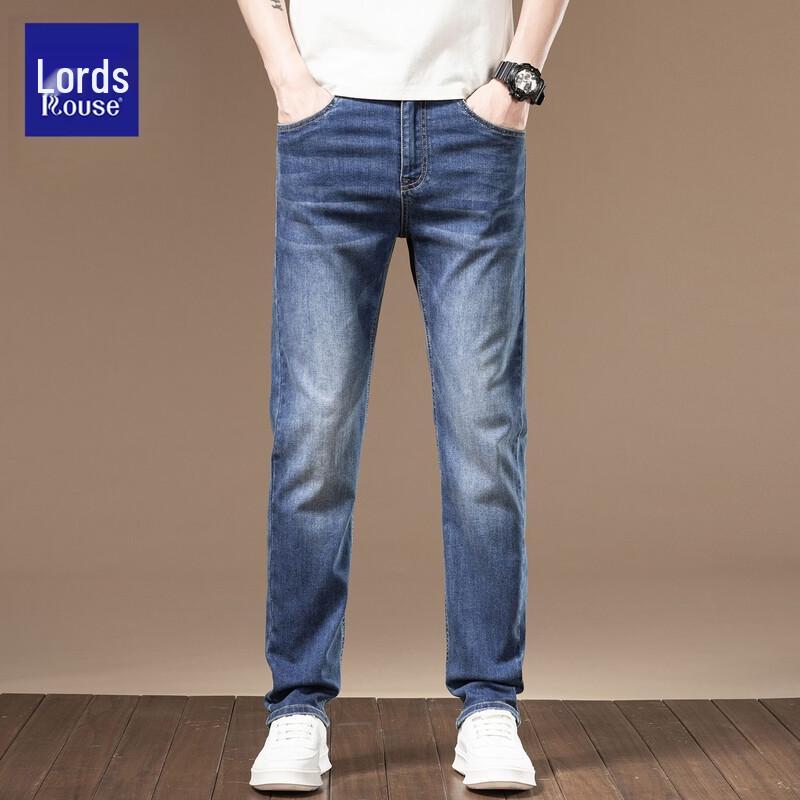 Luozi Men s Ice Silk Straight Fit Jeans 32
