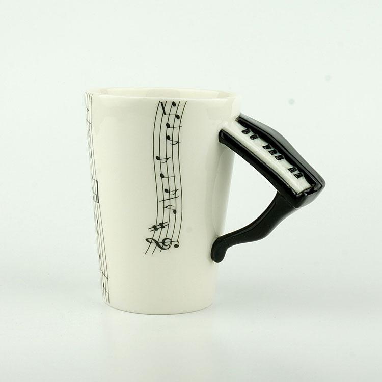 Large Ceramic Cup Creative Piano Music Cup Daily General Merchandise Water Cup Ceramic Cup