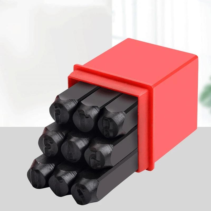 Digitální razítko s abecedou uhlíková ocel kůže kov LOGO razicí sada DIY šperky číslo písmeno razicí nástroje 2/2,5/3/4/5/6/8/10/12,5 mm