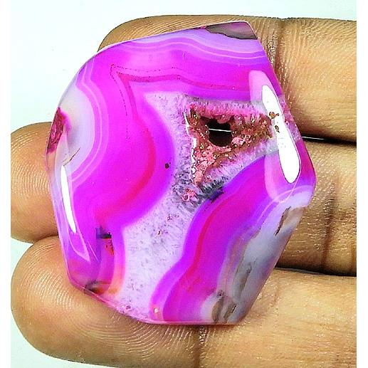 66Cts. Dyed Onyx Agate Fancy Shape Cabochon Loose Gemstone 35X41MM SK-4331