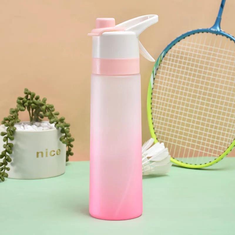 700ml Spray Water Bottle with Straw Portable Outdoor Sport Fashion 400ml 600ml Tumbler Food Grade Plastic Summer Drinkware