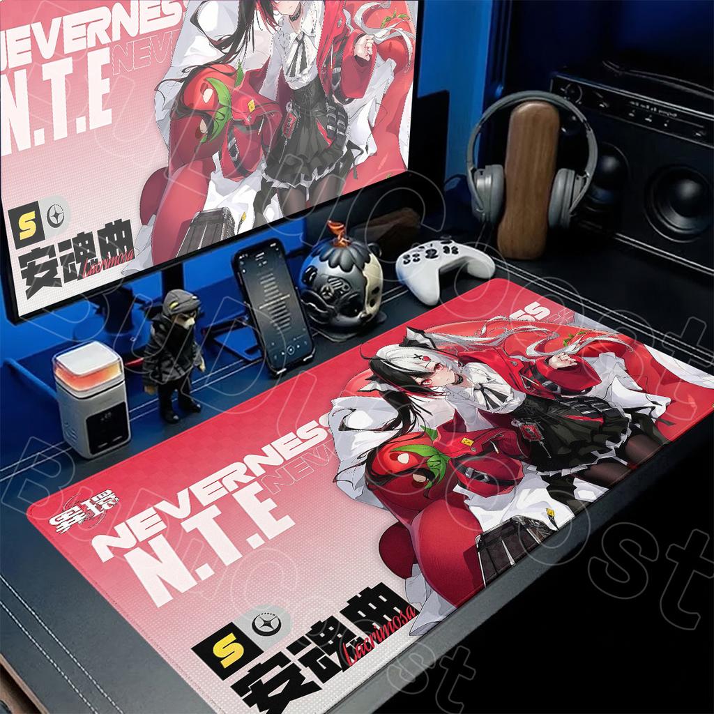HD Printing Neverness To Everness Mousepad Office Computer Anime Anti-slip Desk 400x900mm Lacrimosa Cute Girl Gamer Keyboard Mat