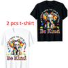 Animal Colored Ears Elephant Print Men's T-Shirts Summer Fashion Street Outdoor Casual T-shirt Tops for Men's and Women's Tees Top