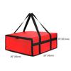 Insulated Pizza Delivery Bag Reusable Food Bag Sturdy with Dual Zippers for Pizzerias Multifunctional Grocery Shopping Bag
