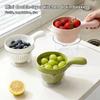 2 in 1 Vegetable Fruit Cleaning and Drainage Basket Cleaning Basket Folding Water Filter Net Kitchen Gadgets Detachable