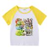 Kids' Summer Color Block Sports Set: Baby Shorts & Short Sleeve T-shirt
