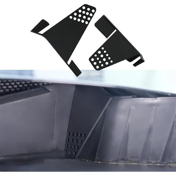 Hood Water Barrier Compatible With -2025 Ford Maverick Hood Water Drain Grille Front Trunk Water Channel Debris Filter Anti Clogging Grid 2PCS For