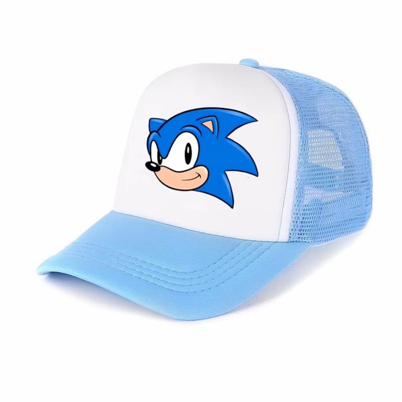 Sonic Adjustable Sun Hat Children's Casual Printed Mesh Sun Hat