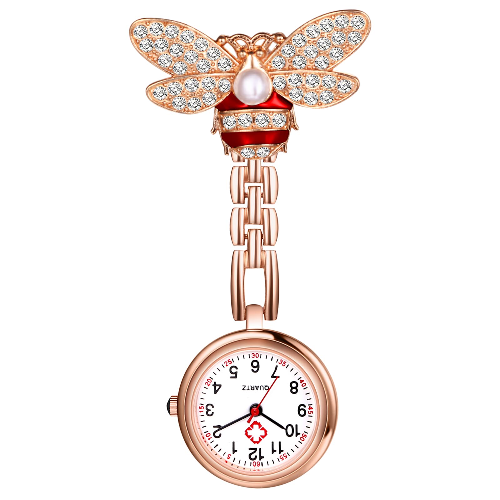 

Годинник для медсестри з дизайном меду, Годинник для медсестри зі стрілкою секунд, Перевернутий годинник, Шпилька, Милий, Доглядач, Працівник з догляду за дітьми, Медичні товари,