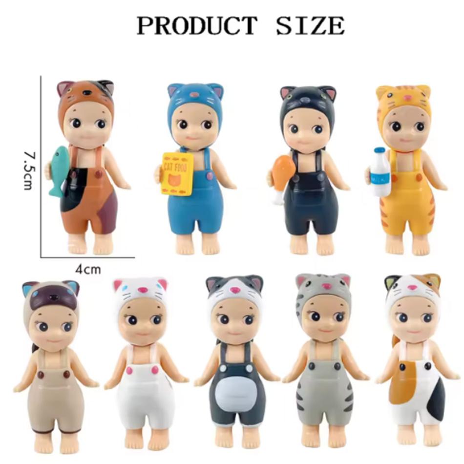 S Angel Hippers Blind Box Cat Life Hippers Angel Series Anime Figures Surprise Box Toys for Kids Figure Limite Toy