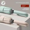Automatic Ring Buckle Umbrella with Enlarged Hook, Foldable, Portable, Reinforced, Dual-Use for Sun and Rain, Unisex, Sun Protection