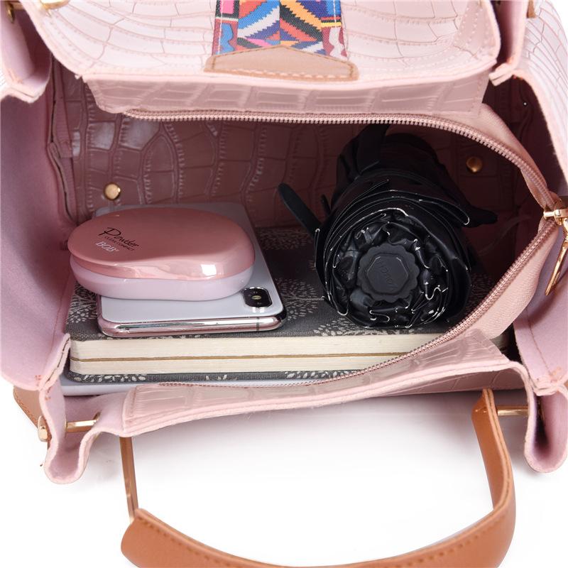 Niche Design Women's Bag Four Piece Set Women's Handbag Bucket Bag Fashionable Shoulder Bag Crossbody Bag Women's Wallet Card Bag