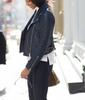 Navy Blue Women Jacket Handmade Leather Stylish Casual Biker Motorcycle Genuine Lambskin