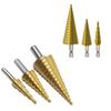 HSS Titanium Coated Step Drill Bit High Speed Steel Metal Wood Hole Cutter Cone Drilling Tool
