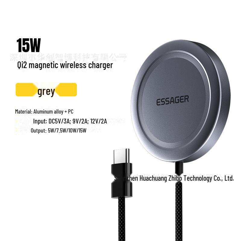 Essager Ai Shang Qi2 15W Magnetic Wireless Charger for Apple Phones, Earphones & Watch