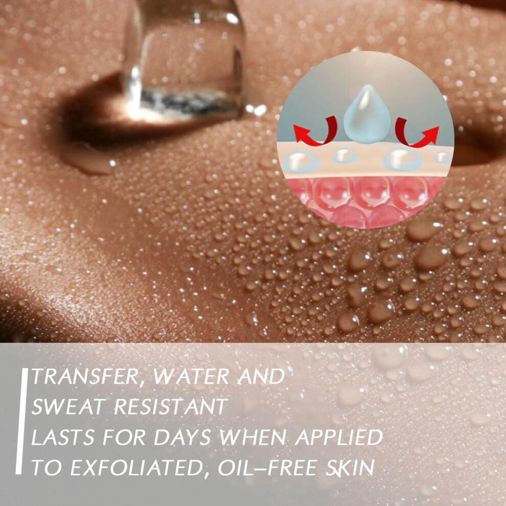 Body Concealer 74ml Waterproof Cover Up for Tattoos Scars Birthmarks Skin Brightening
