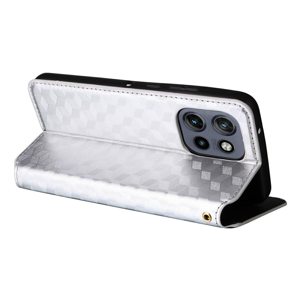 For Motorola Thinkphone 25 5G/Edge 50 Neo 5G/Moto S50 5G Wallet Case Rhombus Imprinted Leather Phone Cover