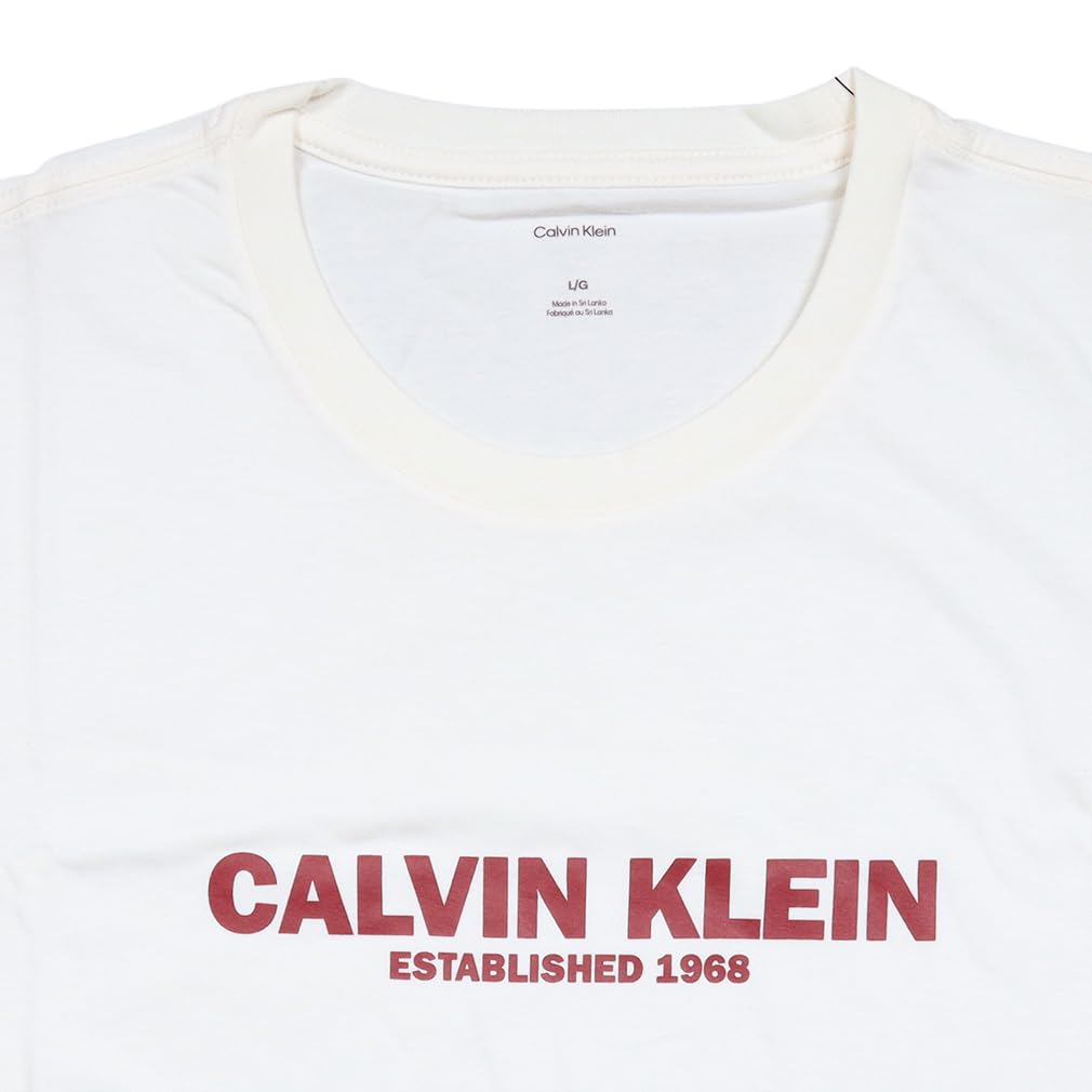 Size Ck073 [Calvin Klein] Men's Short-Sleeve T-Shirt, L, Black, [Item]