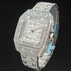 Top Sell Ice Watches For Men Luxury Stainless Steel Hip Hop Full Diamond Square Waterproof Quartz Wristwatch Mens Original Gifts